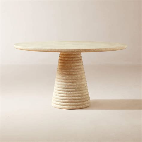 cb2 dining table|cb2 travertine dining table.